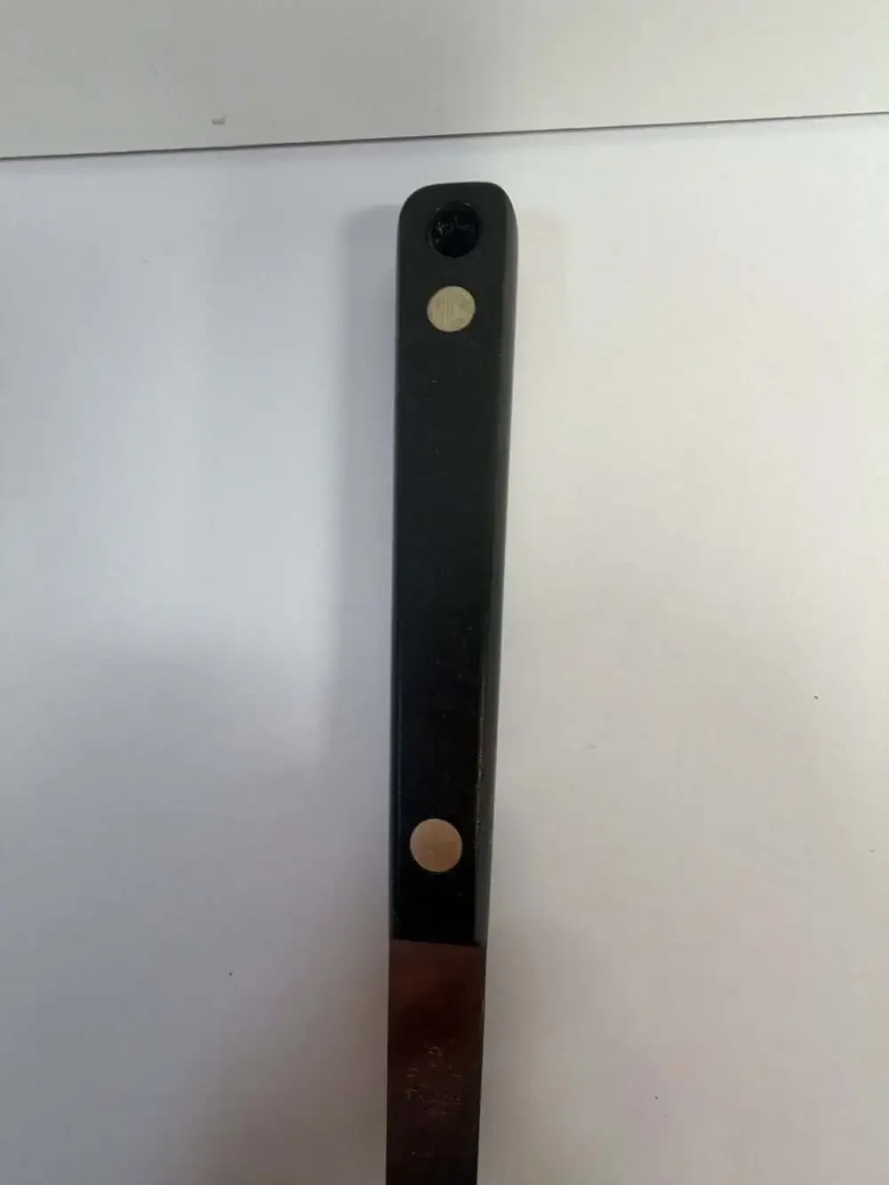 Vintage Flint Stainless USA Serving Spoon with Black‎ Handle